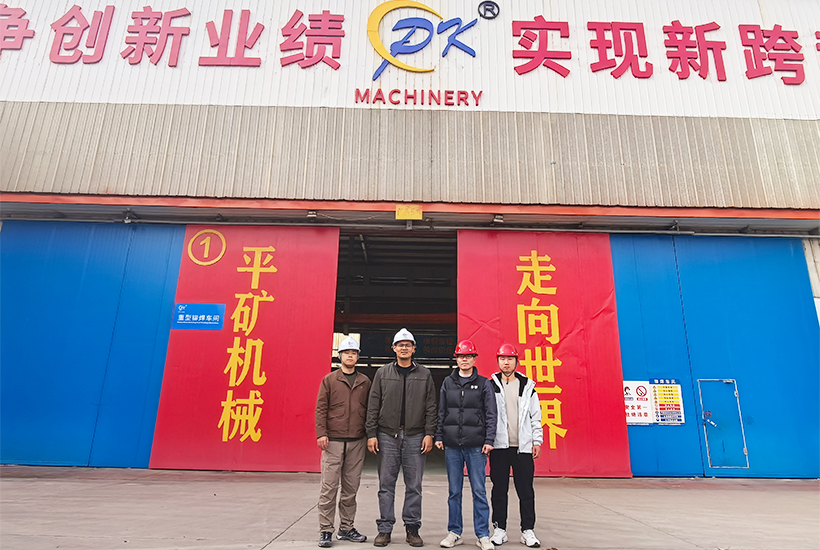 Salvador client visit PK Machinery.